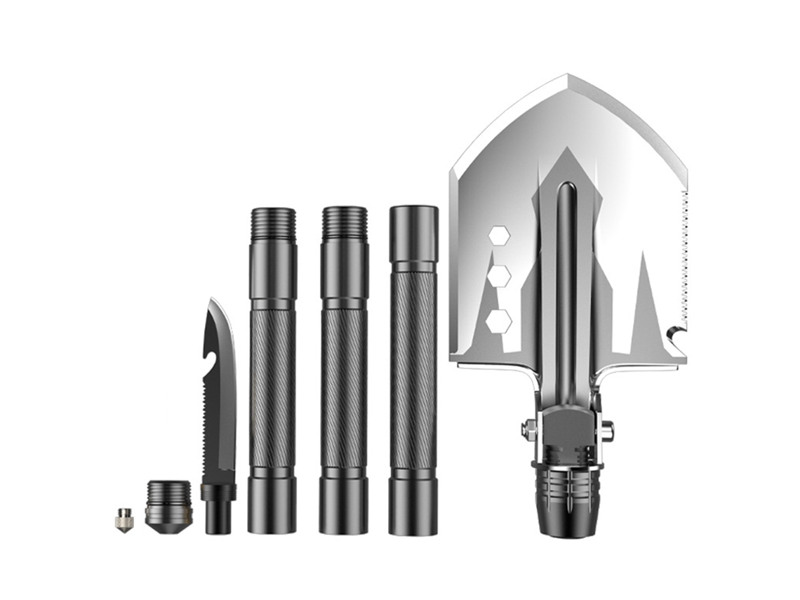 Pala Plegable Multifuncional Para Acampar, Herramienta De Supervivencia Para Senderismo Al Aire Libre, Jardinería Y Uso En Emergencias.
