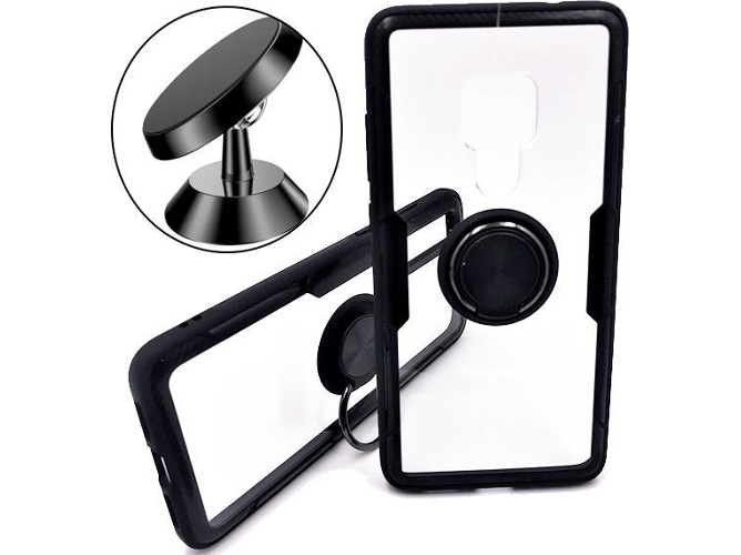Kit Soporte Magnético y Carcasa Huawei Mate 20 Clear Armor Transparente