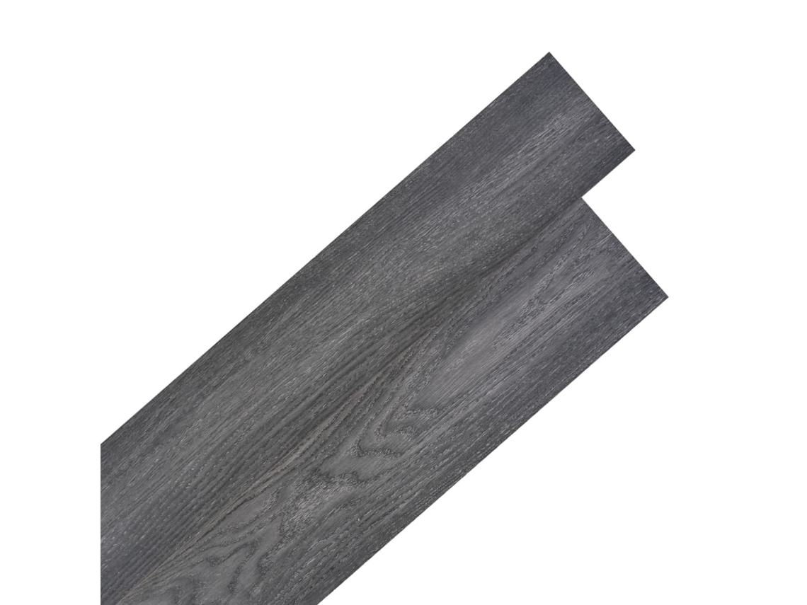 Lamas Para Suelo Autoadhesivas Pvc Blanco Y Negro 5,02 M² 2 Mm