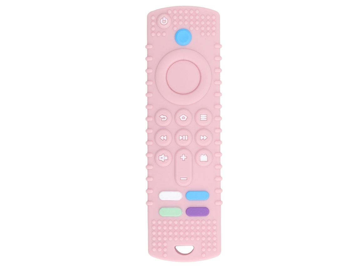 Brinquedo Chupeta Controle Remoto Silicone Macio Simulação Alta Botões Diversos Rosa