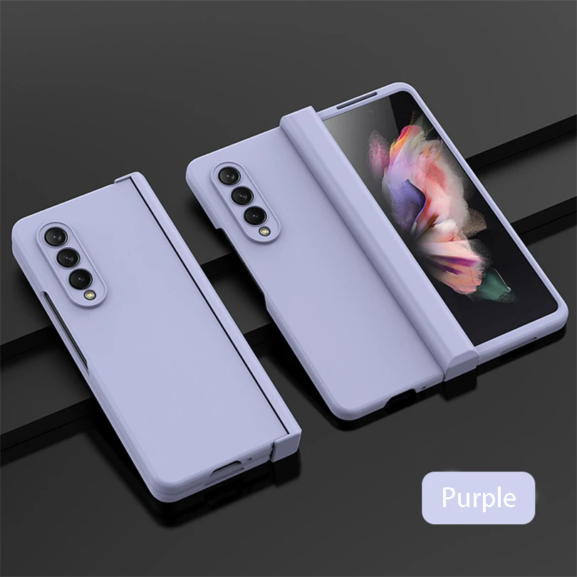 (morado, Galaxy Z Fold7) Funda Para Teléfono De Material Pc, Compatible Con Samsung, Funda Protectora Plegable Ultrafina Con Bisagra.
