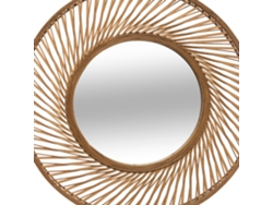 Espejo espiral Vidhay bambú Ø71,7x6,8 ATMOSPHERA