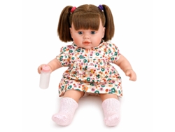 Boneca Bebé Com Sons - Vestido Flores Manolo Dolls 51137 Multicores