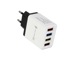 Cargador Usb De 4 Puertos Y 3,1 A Con Múltiples Puertos Para Teléfonos Y Viajes.