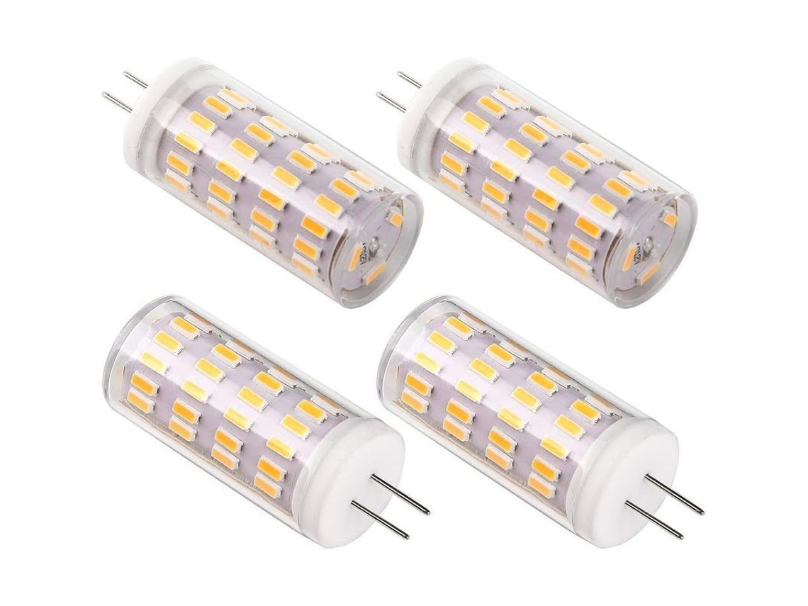 Bombilla Led G4 De 12 V Y 4 W, Equivalente A Una Bombilla Halógena De 30 W, 400 Lúmenes, Luz Blanca Cálida De 3000 K, Paquete De 4 Unidades.
