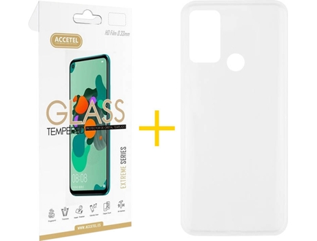 Kit Funda + Protector de Pantalla Oppo A53s ACCETEL Liso (Transparente)