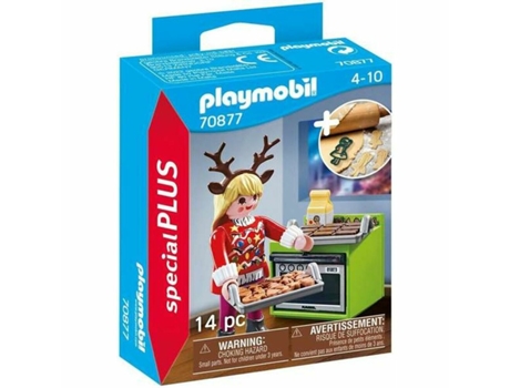 Figura PLAYMOBIL Articulada Special Plus 70877 Navidad Pastelera (Edad Mínima Recomendada: 3 años - 14 Piezas)