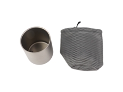 Mali copo de Titânio de Parede Dupla 550ml para Casa Escritório Camping Hiking Mochilão