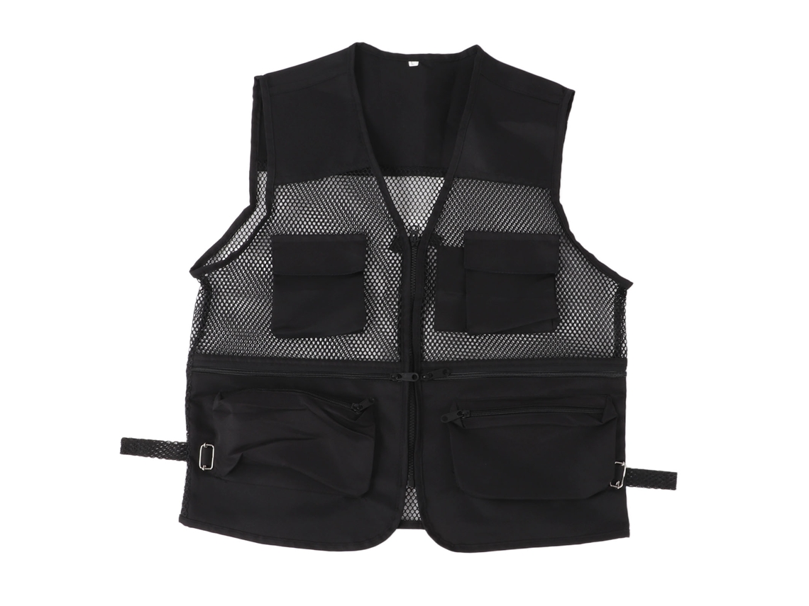 2026rebe-chaleco Militar Duradero Transpirable Con Multi Bolsillos Malla Para Pesca Y Actividades Al Aire Libre Negro