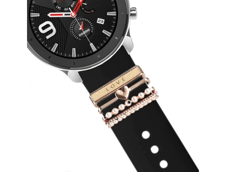 Correa Samsung Galaxy Watch Active Pulsera con Adorno Love Negro