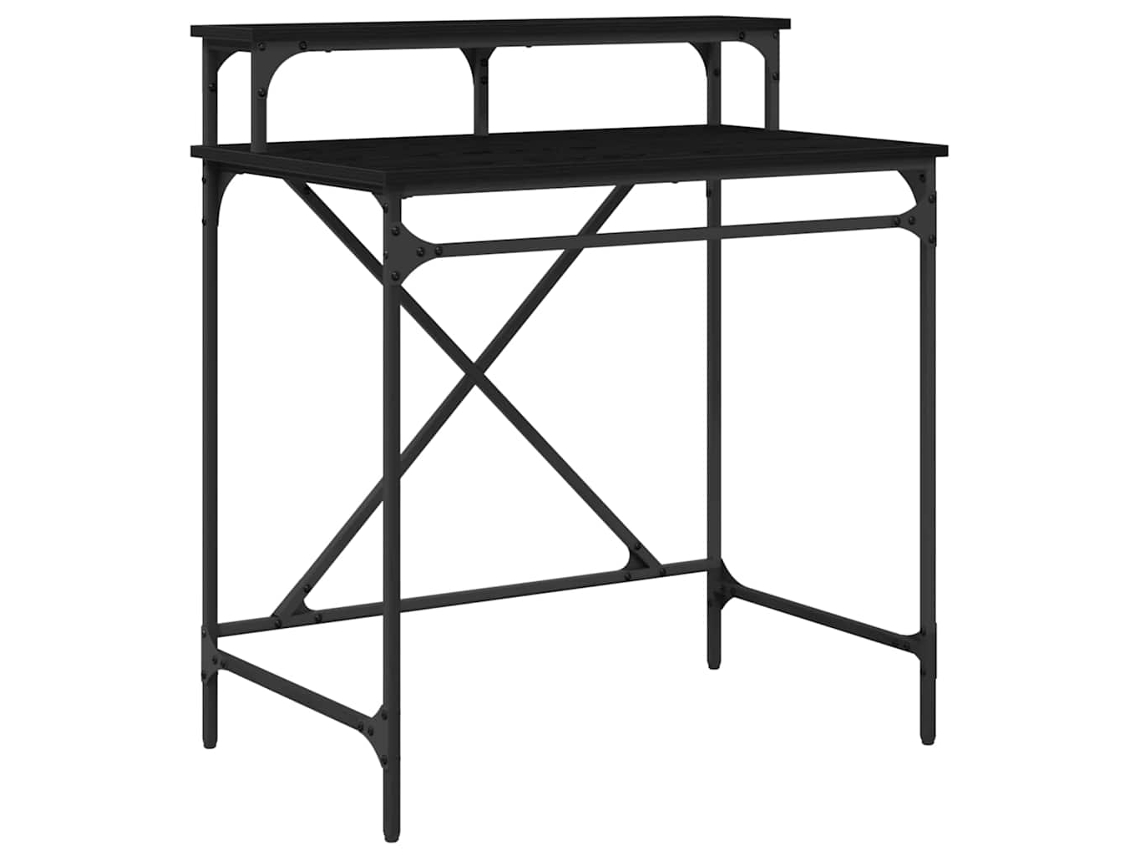 Mesa | Escritorio Roble negro 80 x 50 x 90 cm Madera procesada