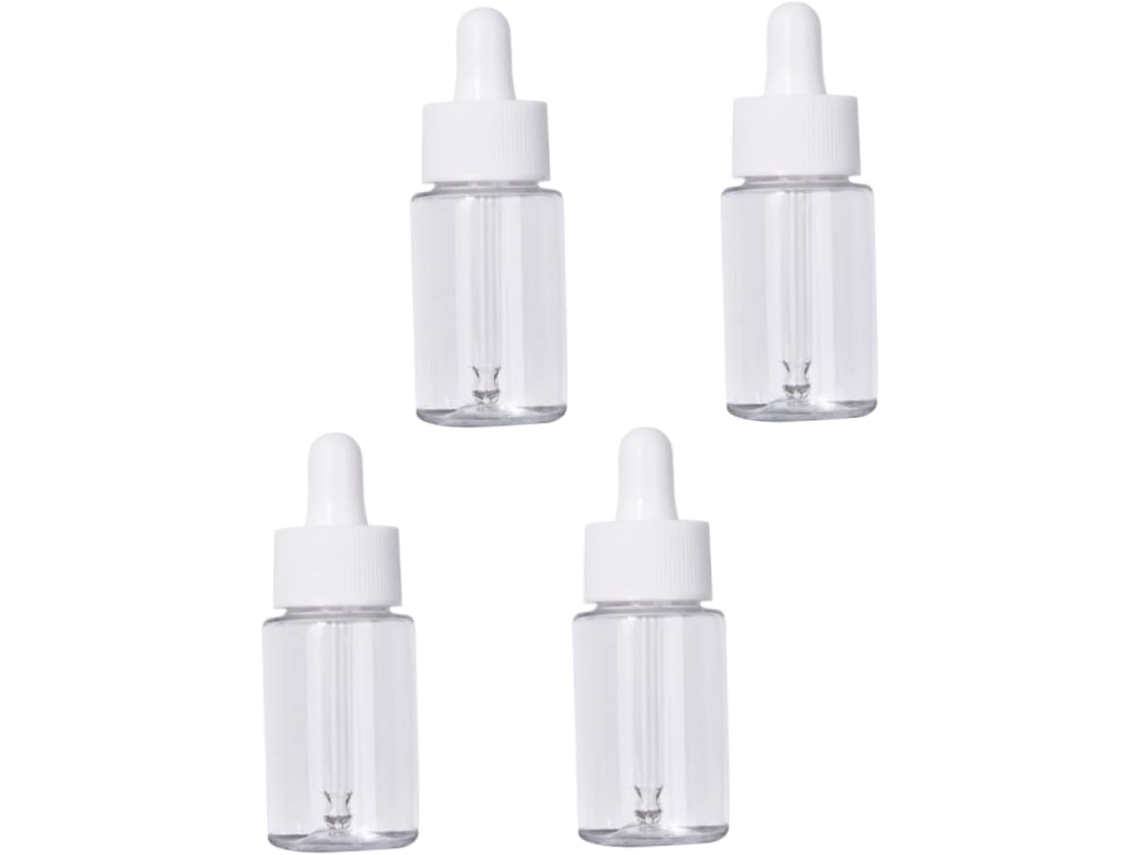 Frascos Conta-gotas Vazios Para Óleos Essenciais E Cosméticos, Pacote Com 4 Unidades.