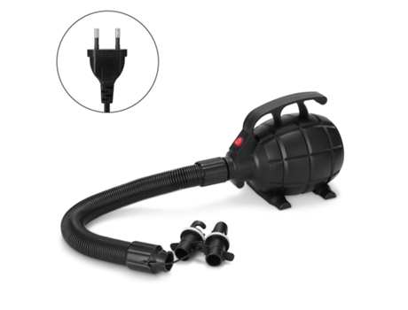 Bomba de aire negra, portátil, conveniente, tamaño pequeño, herramienta de utilidad para acampar en el hogar, cama de aire, estera de aire, herrami...