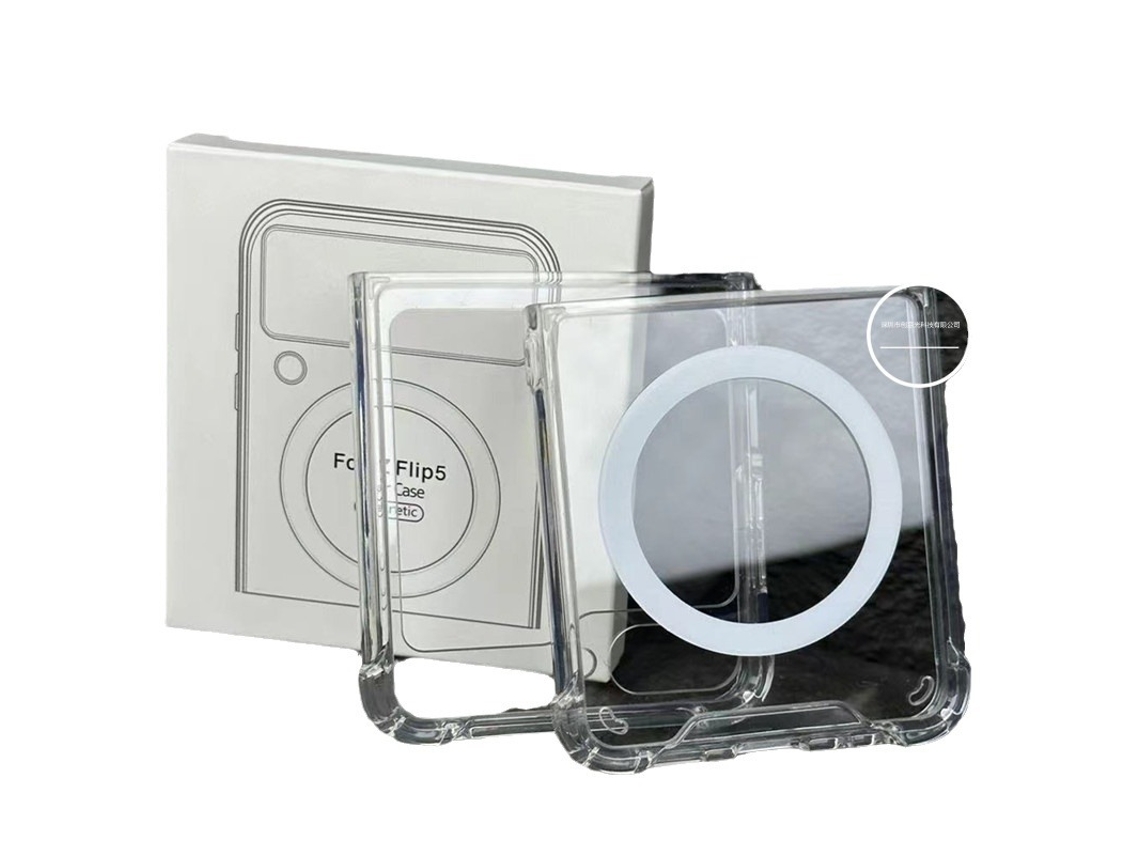 Capa Rígida Magnética Transparente, Com Caixa, Para Samsung Galaxy Z Fold6