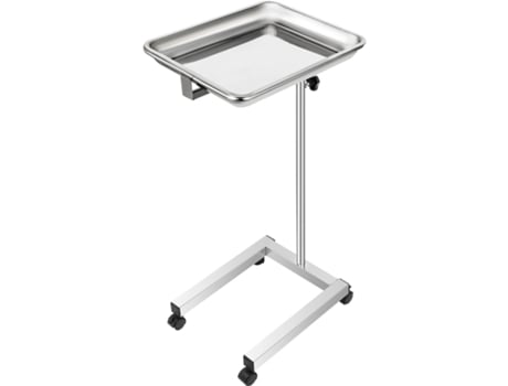 Vevor Bandeja de Soporte para Instrumentos Mayo con Altura Ajustable de 32 a 51 Pulgadas para Laboratorio