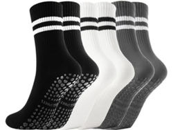 Leggings de yoga YUYSAN, antideslizantes, para pilates, ballet y danza, paquete de 3 pares.