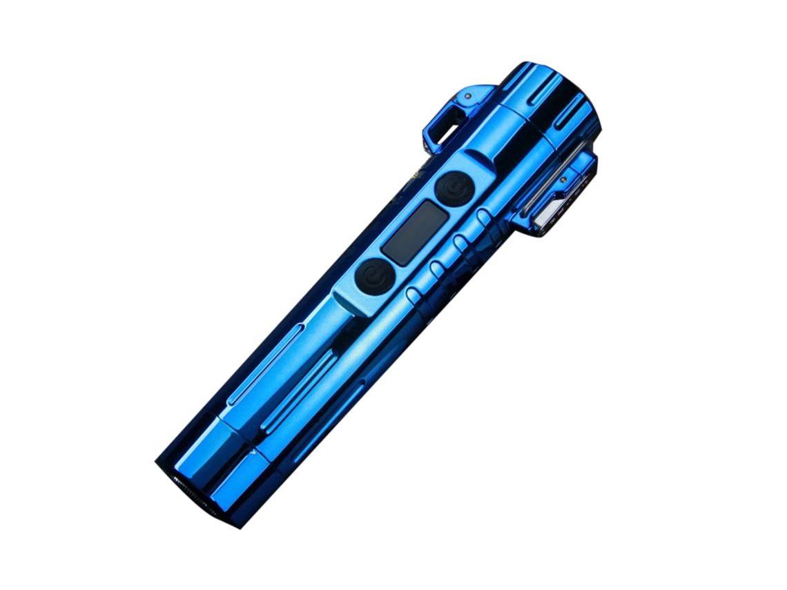 Encendedor de muñeca eléctrico USB recargable 2026 con cuchilla flotante de 360 grados y herramienta de afeitado - Azul
