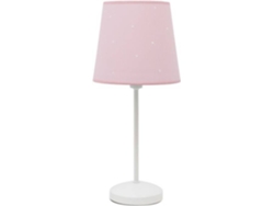 Lámpara de Mesa FABRILAMP Consciencia (Rosa - E14 - Máx. 40W - Metal - Tela)