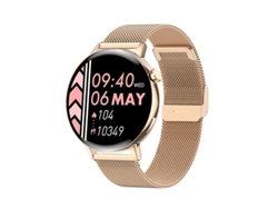 Smartwatch YIZHOOD I39H 1.32 inch Llamada Bluetooth IP67 Impermeable Monitor de Salud (Android y IOS - Oro)