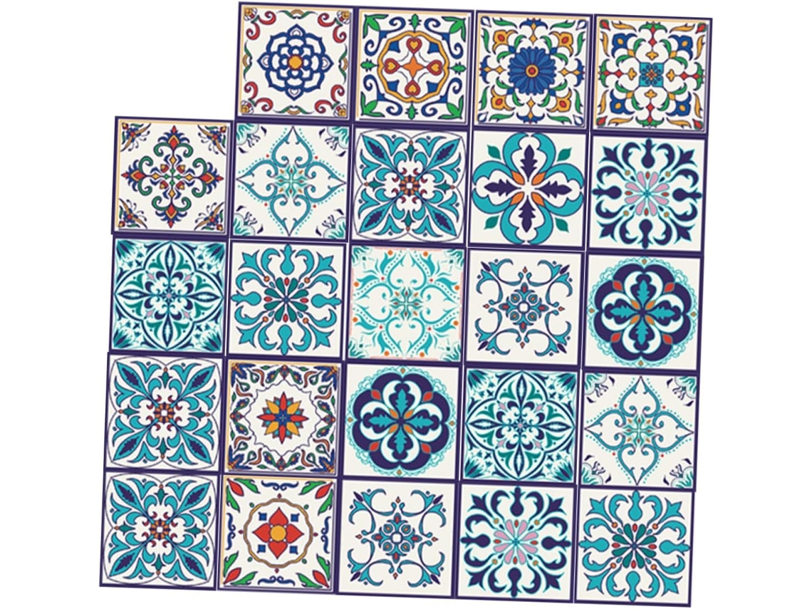 15x15 Adhesivos Azulejos Cuadrados Cm Vinilo Plástico