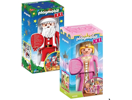 PLAYMOBIL 4896 Xxl Princesa Y 6629 Xxl Papá Noel