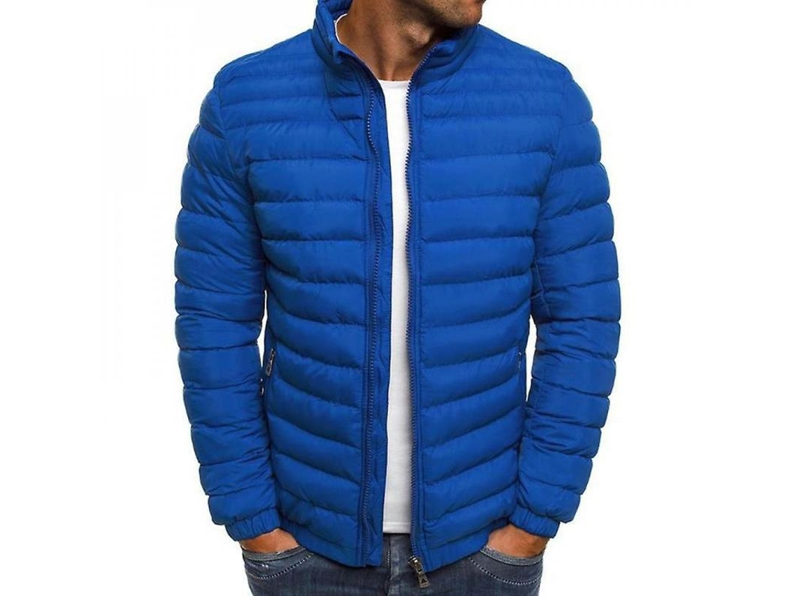 2026-chaqueta Ligera De Burbuja Para Hombre Chaqueta Acolchada Abrigo Calefacción Invierno Ujl Xl Azul Real