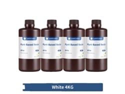 Resina para impresora 3D, fórmula vegetal, bajo olor, blanca, 4 kg OEM