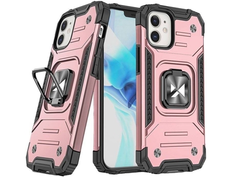 Carcasa iPhone 12 Mini LMOBILE con Anillo Rosa