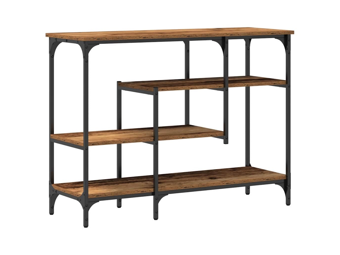 Maison Exclusive - Mesa Consola Con Estante Madera Vieja 100 X 35 X 75 Cm