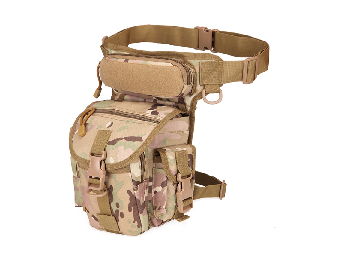 Mali bolsa de Perna À Prova D'água com Múltiplos Bolsos para Viagem, Caminhada, Ciclismo e Camping