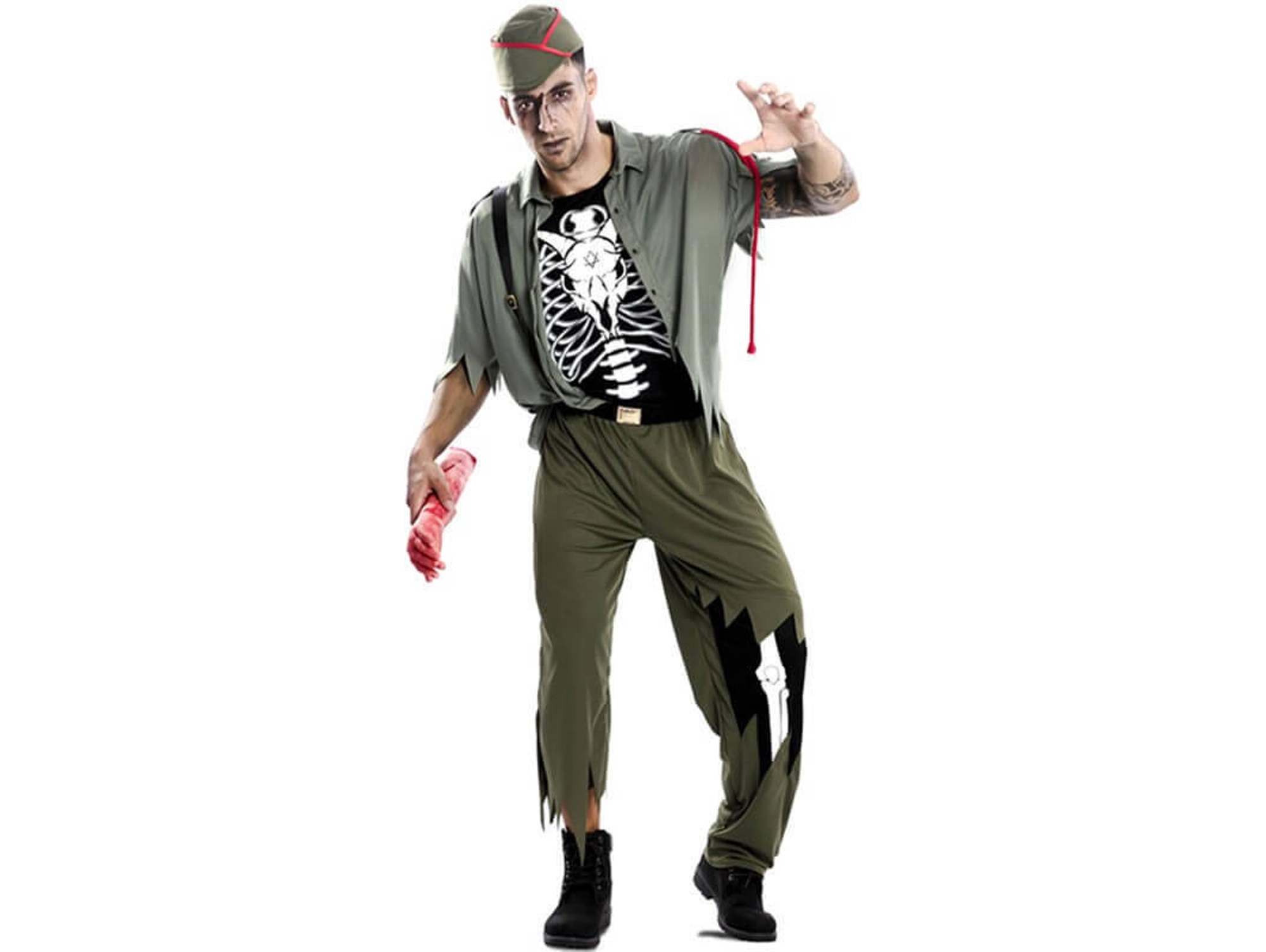 Disfraz de Hombre DISFRAZZES Esqueleto Legionario (Talla: S)