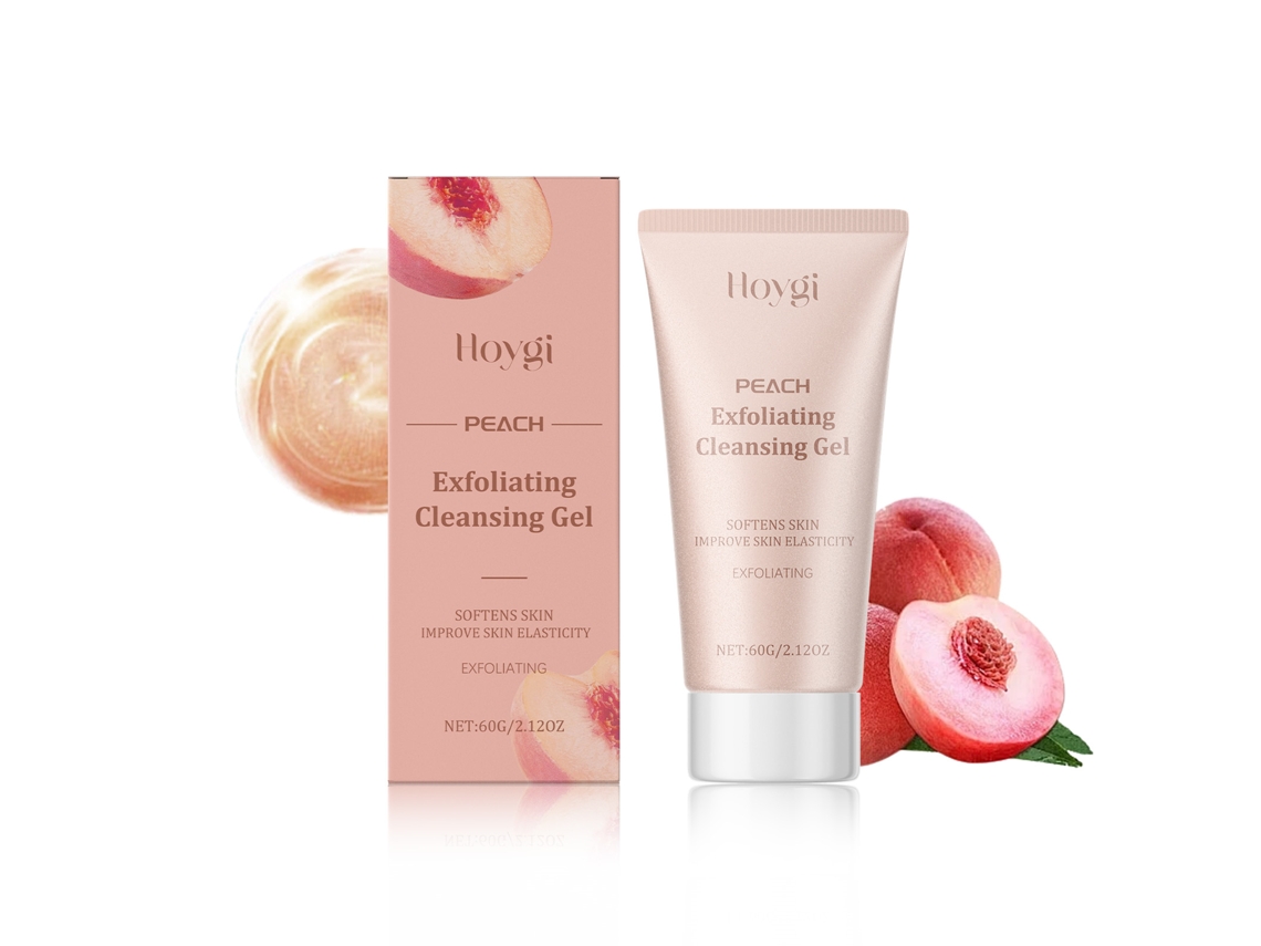 Gel exfoliante con ácido salicílico color melocotón