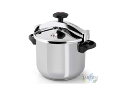 Olla Clásica A Presión 6 Litros ORBEGOZO Ø 22Cm Para Todo Tipo De Fuegos Asas Laterales Acero Inox 18/10