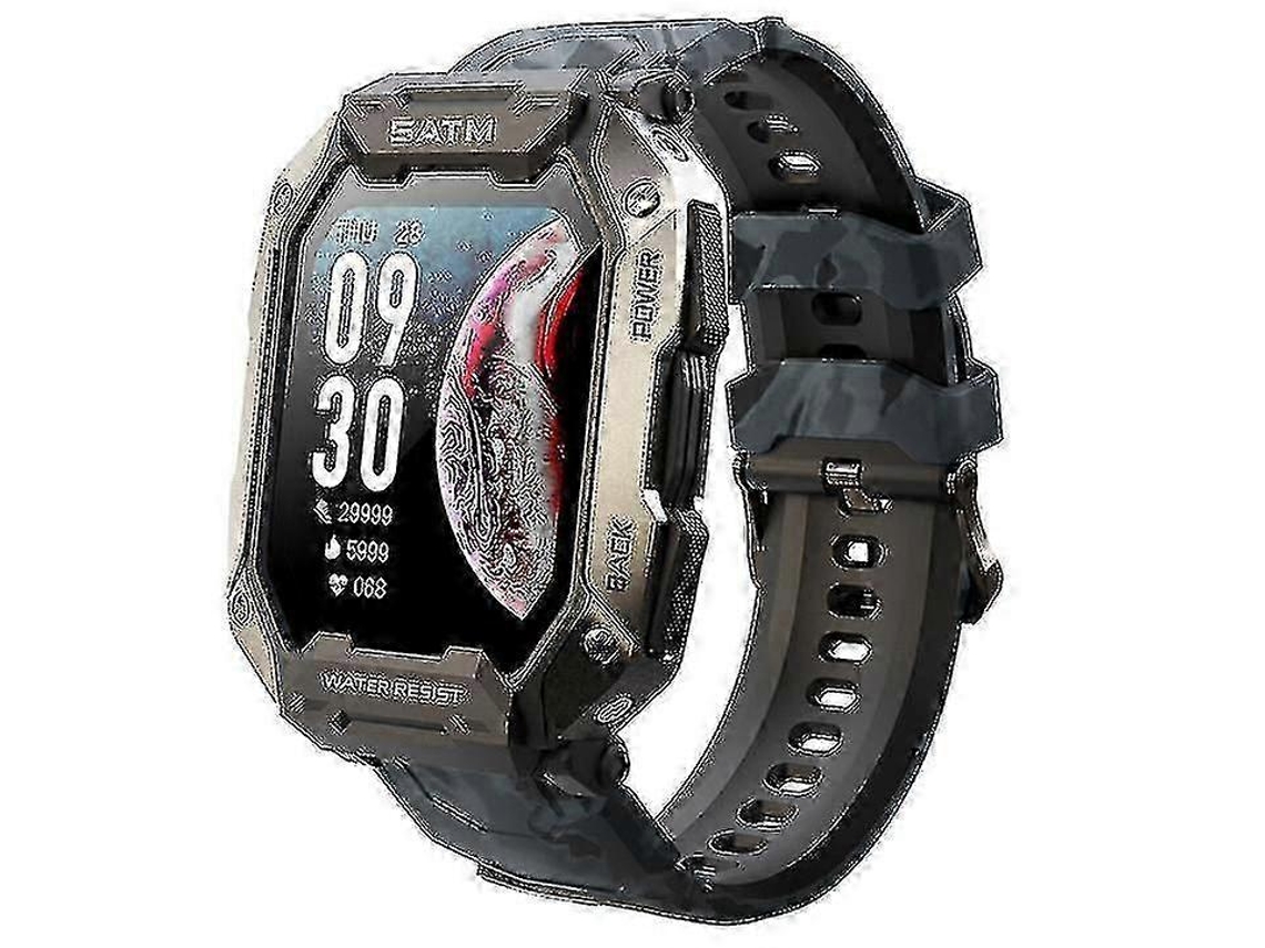 Reloj inteligente militar para exteriores, resistente al agua hasta 5 ATM, reloj táctico para hombre Ly Ebike