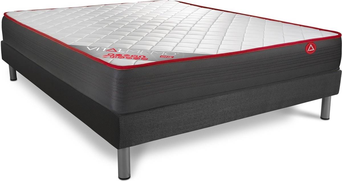 Conjunto de Somier + Colchón VITALIT Vitalmemo One (150x200 cm - Espuma Viscoelástica)