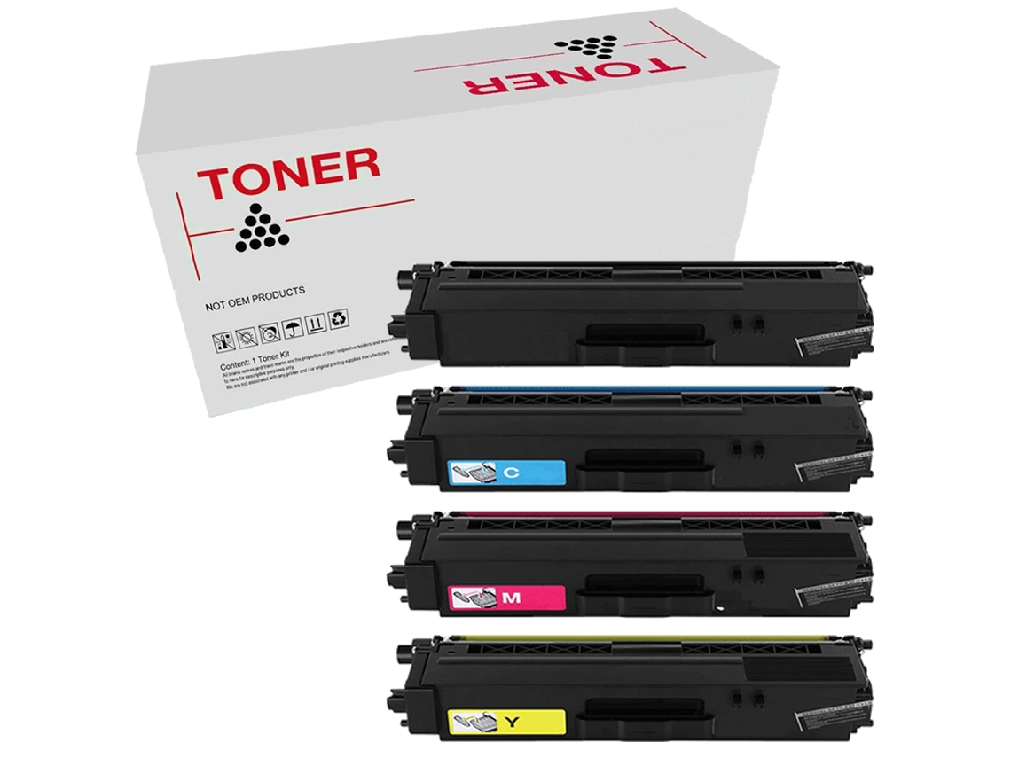 Pack 4 Tóners Compatibles TN320/TN325/TN321/TN326/TN329 Brother TN-326Bk TN-326C TN-326M TN-326Y