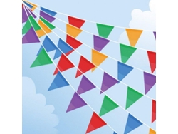 2026-bandera De Festón De 100m, 200 Banderas Triangulares De Nylon Multicolor Para Fiesta Y Eventos Al Aire Libre
