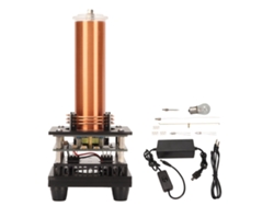 Kit de bobina de arco, reproductor de música de plasma, juguete de experimento científico para niños, luz dorada