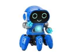 2026-juguete Robot Inteligente De Plástico Con Seis Garras, Baila, Canta Y Luz Eléctrica Para Niños, Azul