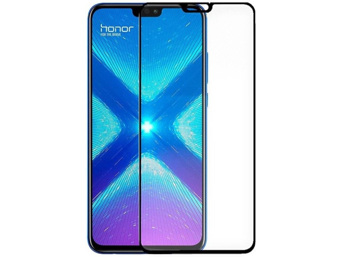 Protector de Cristal Templado Honor 8X Full 3D Negro