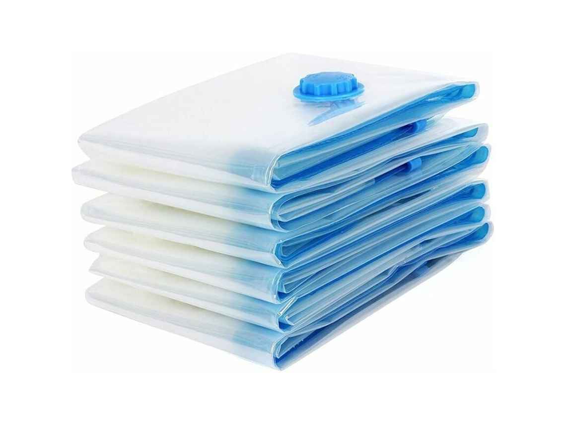 Soluciones de almacenamiento al vacío, bolsas de compresión reutilizables para ropa, protección contra la humedad y el polvo (40 x 60 cm)