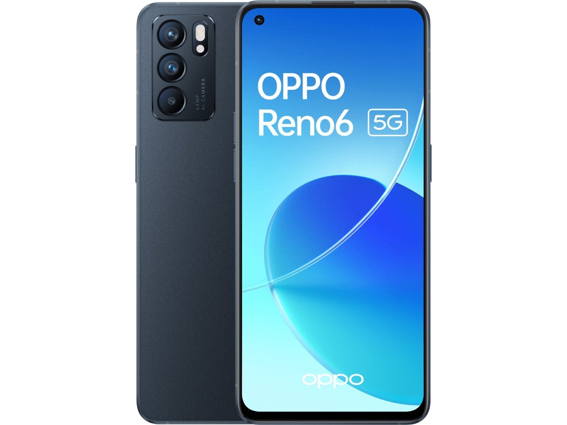 Smartphone OPPO Reno6 5G (Reacondicionado Como Nuevo - 128GB - Negro)
