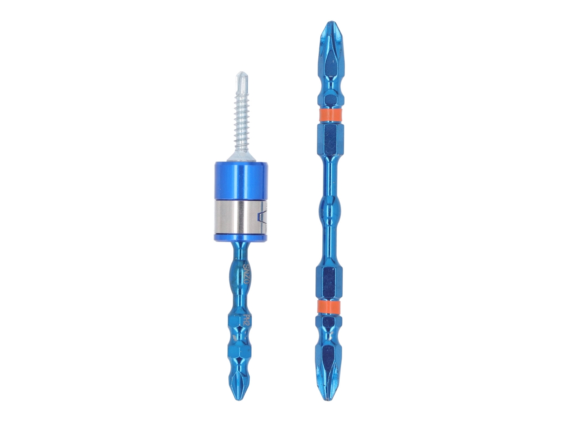 2 Puntas Magnéticas De Doble Extremo De 1/4" Para Destornillador Eléctrico De Mano.
