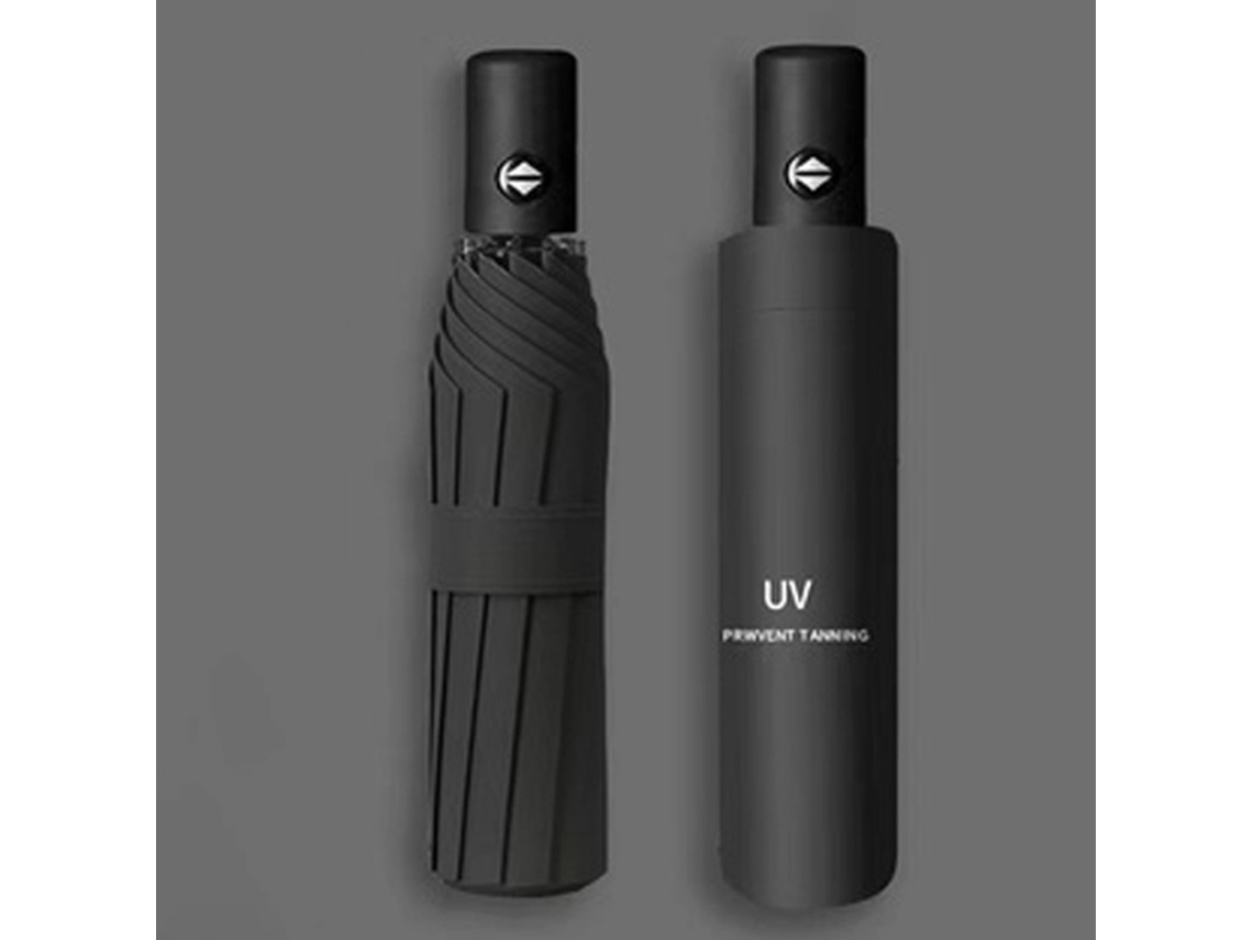 Paraguas Automático Manual Doble Uso Plegable Protección Uv 97cm