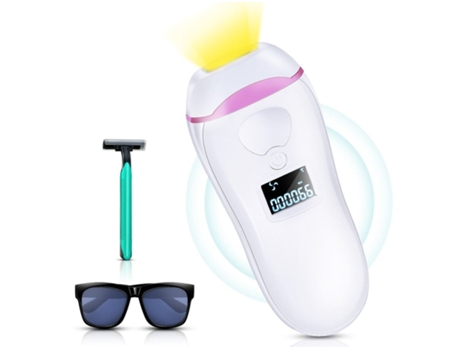 Depilación con Luz Pulsada Ipl Ipl 999.900 Flashes 2 Modos 5 Niveles Depiladora Eléctrica para Rostro/Brazos/Piernas/Axilas Blanco BISBISOUS