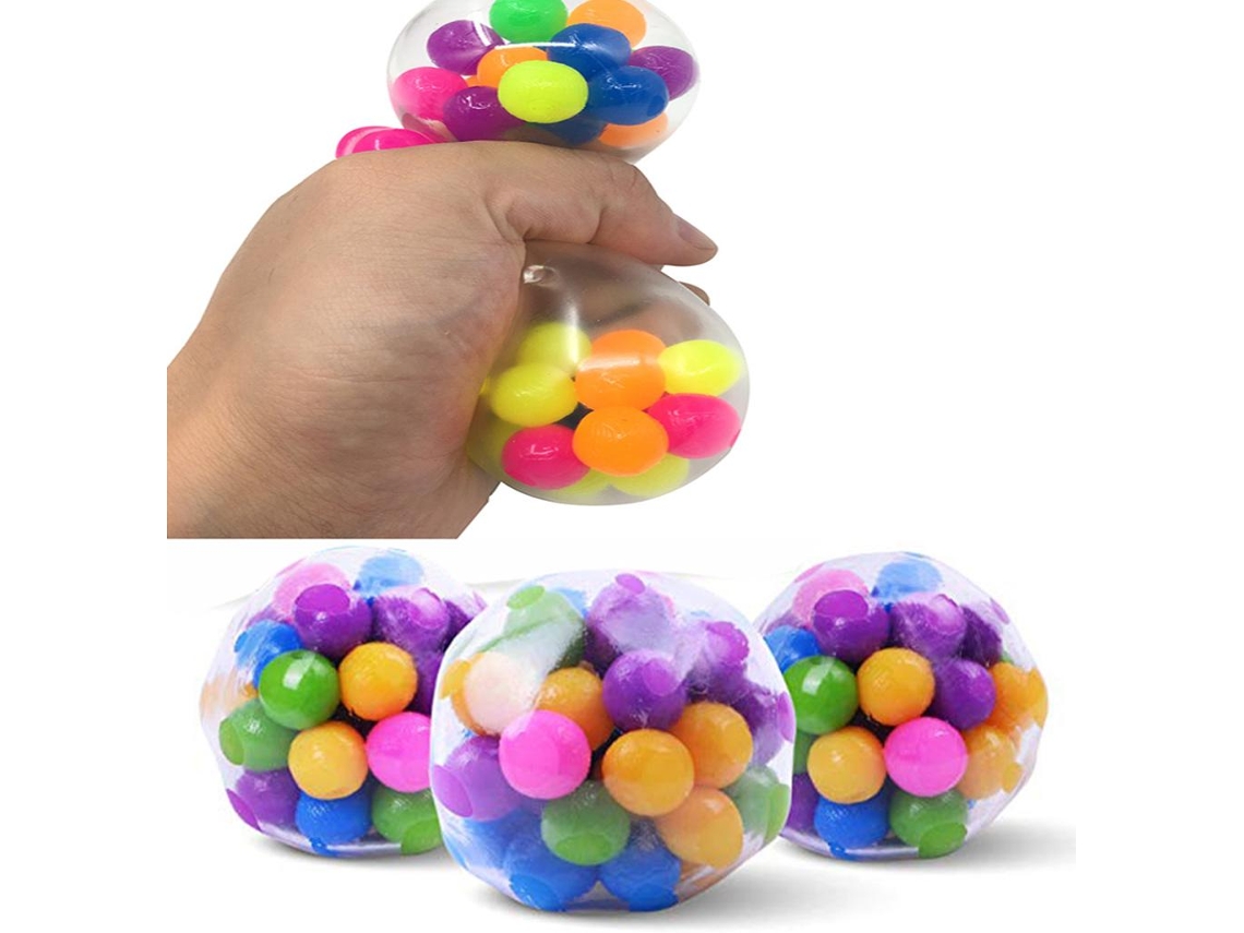 Pelotas Antiestrés, 3 Unidades, Seguras Para Niños Y Adultos, Mejoran La Concentración.