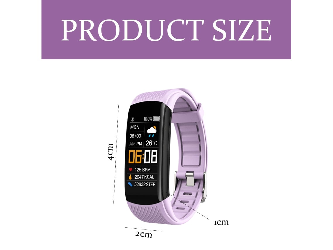 Reloj inteligente pulsera de fitness rastreador de actividad reloj deportivo JEIIBRZUI Worten.es