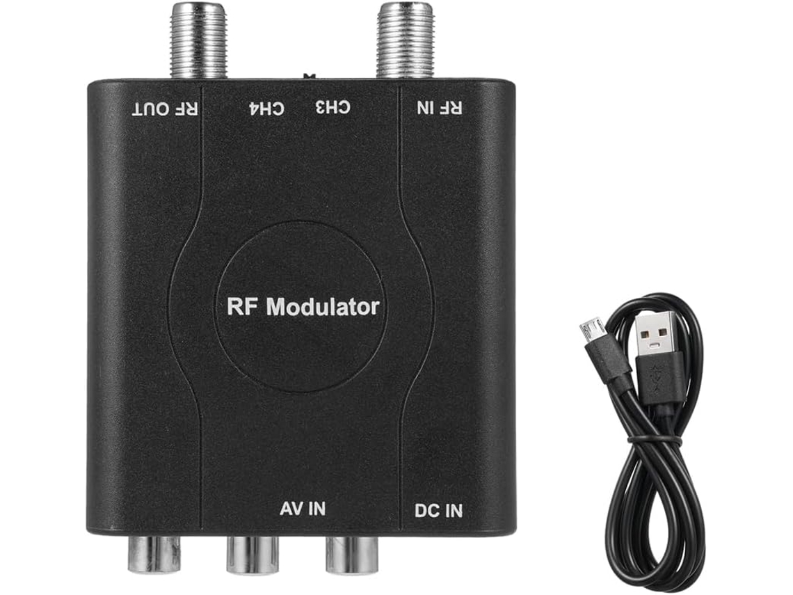 Convertidor AV modulador RF a adaptador de entrada de vídeo M61a Ch3/ch4, demodulador VHF SFUSHOS