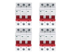 4pcs Interruptor De Circuito Miniatura Dz47-63z Dc750v 3p 32a Protector Solar Sobrecarga Cortocircuito