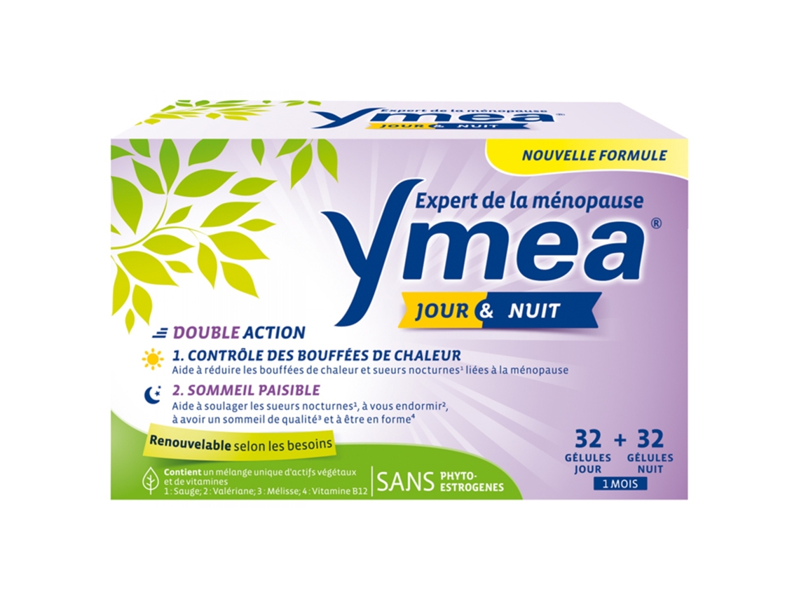 Menopausia Día & Noche Sofocos Y Sueño Tranquilo 64 Cápsulas YMEA